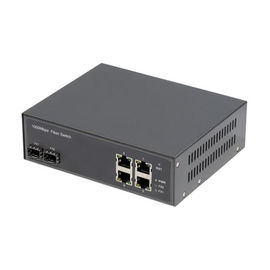 Multi UTP Fiber Optic POE Switch , Network Media Converter With SFP Slot