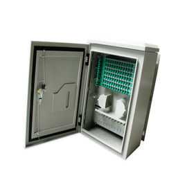 96 Cores Optical Distribution Frame Outdoor Optical Cabinet Floor Type / Wall Mounted