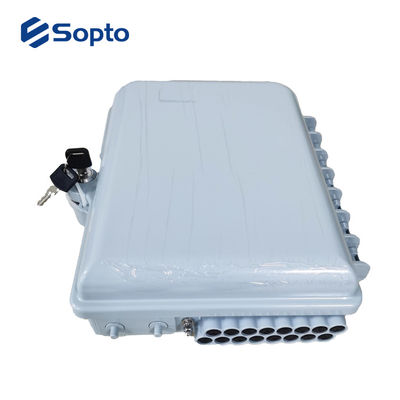 Outdoor Pole Mounted FTTH Termination Box 16 Cores Fiber Optic Distribution Box