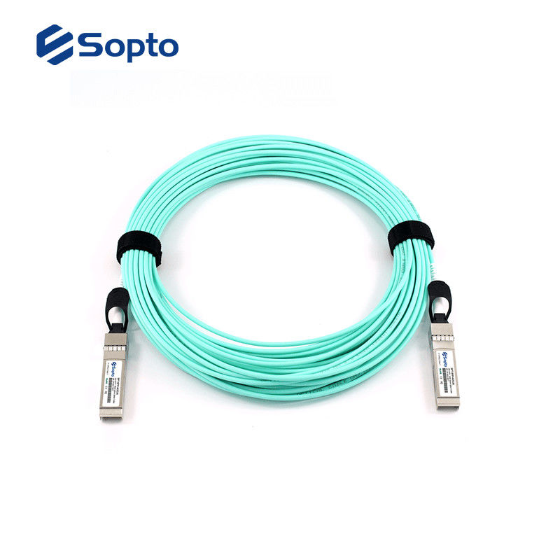 High Speed AOC Active Fiber Optic Cable SFP+ To SFP+ With 1 Year Warranty