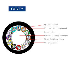 Air Blowing Outdoor Fiber Optic Cable 2 ~ 144 Cores Non - Mental Design