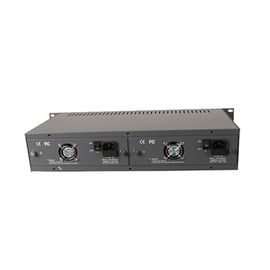 Low Power Loss 14 Slots Fiber Media Converter For 10/100/1000 Mbps Ethernet