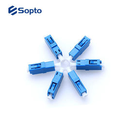 Simplex SC SC Fiber Connector , Fiber Cable Connector PC SM Plastic Shell