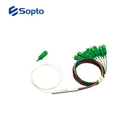 Plugin Fiber Optic PLC Splitter , High Performance 1x8 PLC Splitter