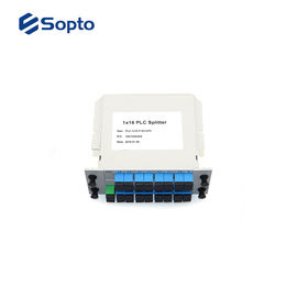 Plugin Fiber Optic PLC Splitter , High Performance 1x8 PLC Splitter