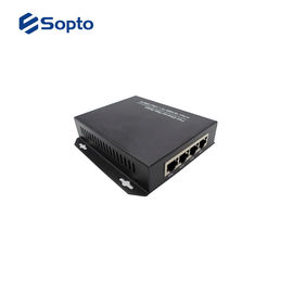 PoE Power Fiber Media Converter 1 Fiber Port 4 UTP Ports With Commercial Temperature