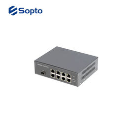 PoE Power Fiber Media Converter 1 Fiber Port 4 UTP Ports With Commercial Temperature