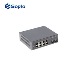 PoE Power Fiber Media Converter 1 Fiber Port 4 UTP Ports With Commercial Temperature